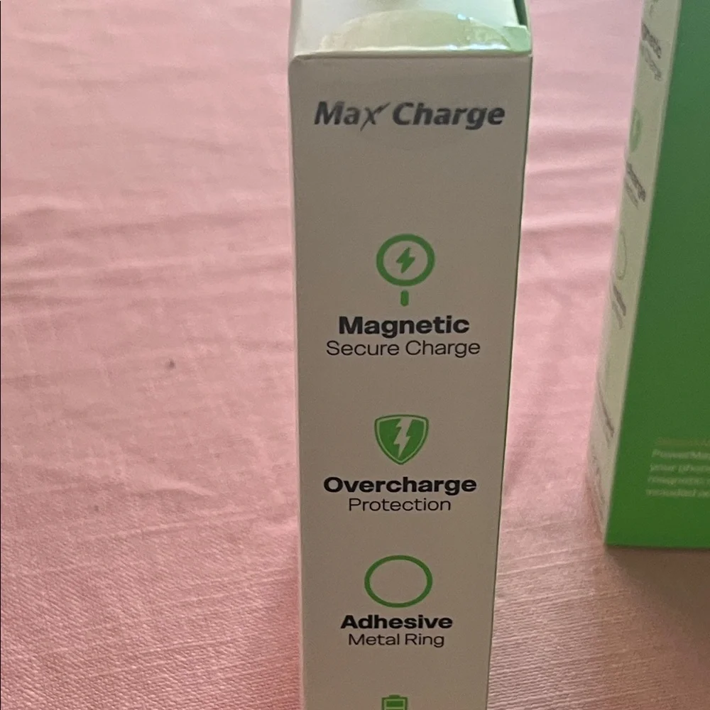 Powermag+ Portable Rechargeable Battery and Wireless Charger - Black